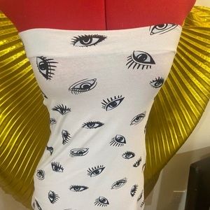 Strapless summer dress